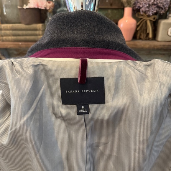 BANANA REPUBLIC BLAZER | Grey WOOL Crew JACKET | LINED Classic TAILORED | 6 - Picture 7 of 13